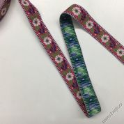 Stuha vyšívaná šíře 2,5 cm 250356