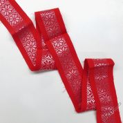 Stuha vyšívaná šíře 3,5 cm 340